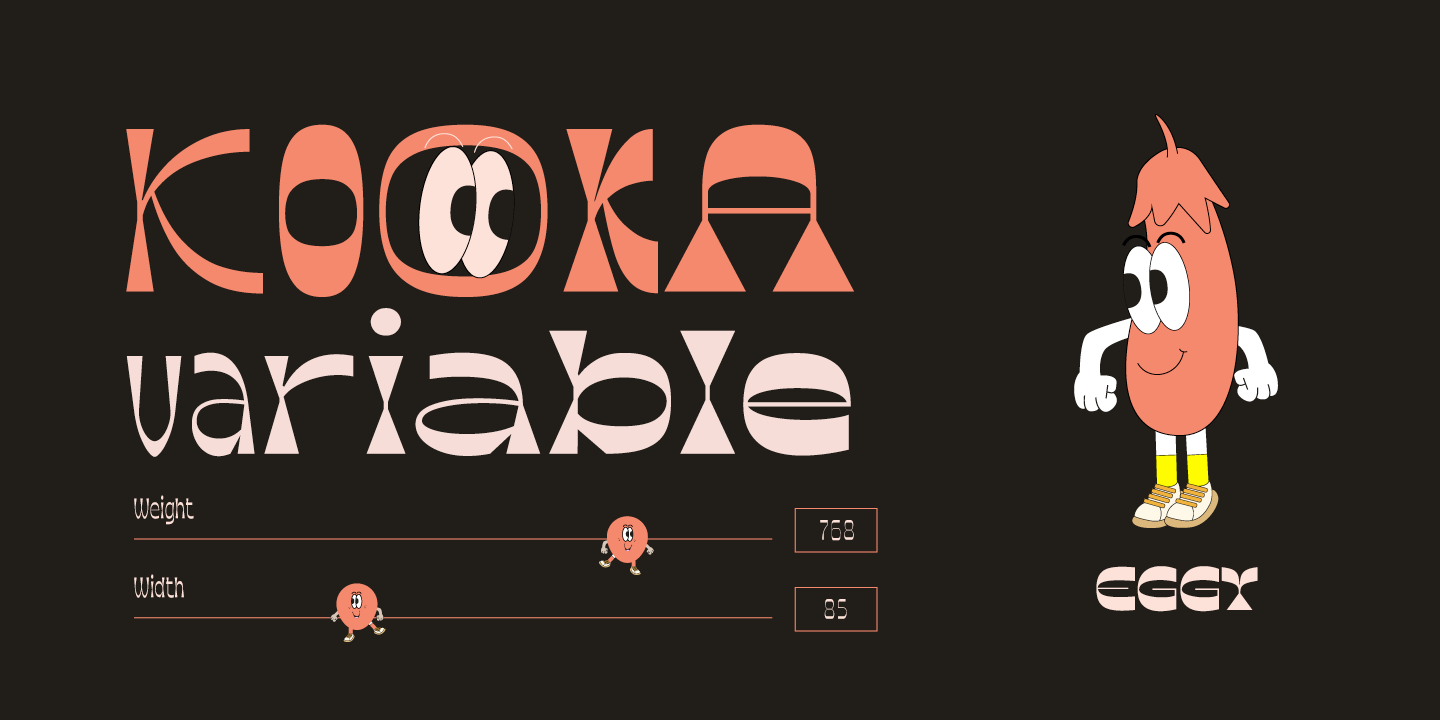 Kooka Heavy Condensed Font preview